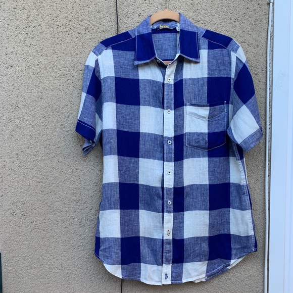 Anthropologie Other - Anthropologie Boden Linen Shirt Button Down Plaid